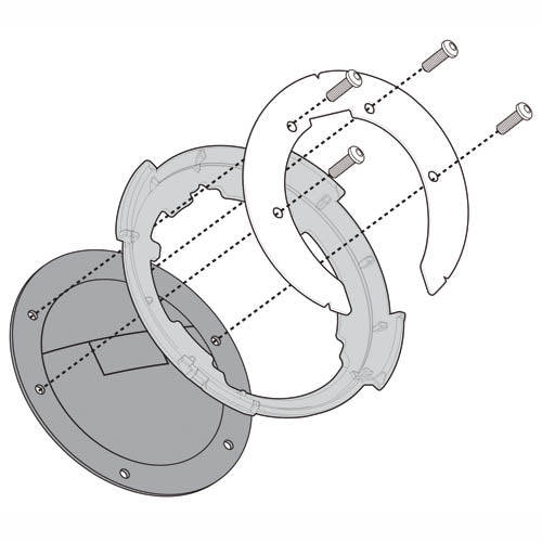 Givi Flangia Metallica Per Borsa Da Serbatoio Tanklock BF17