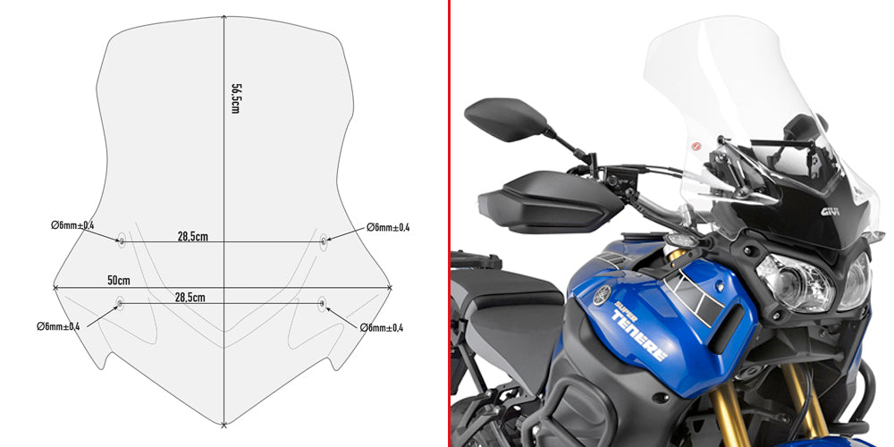 Cupolino Givi Specifico Trasparente D2119ST