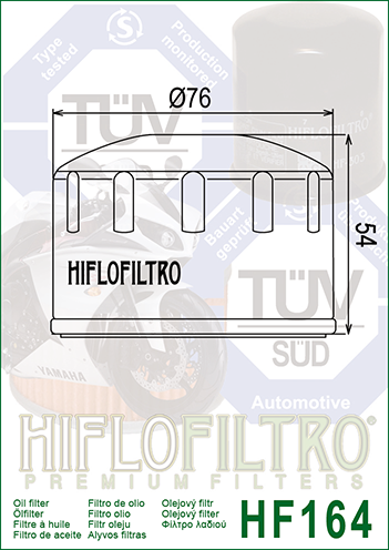 Filtro Olio Motore Hiflo HF164